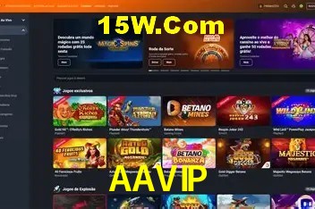 Interface moderna da plataforma AAVIP